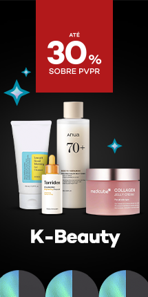 Produto de beleza coreana o com destaque promocional de at&eacute; 30% sobre pre&ccedil;o de Venda ao P&uacute;blico Recomendado